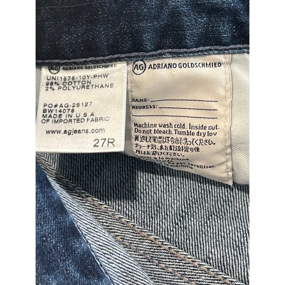 Adriano Goldschmied AG The Ex-boyfriend Slim Jeans Women's Size 27R 26" Inseam - Picture 3 of 7